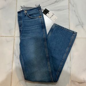 RE/DONE Raw Waist 90s High Rise Loose Denim